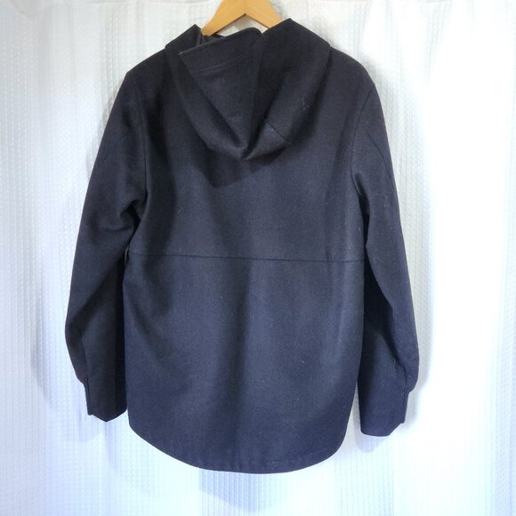 Revolution Hooded Jacket Wool Polyester Scandinavian Design Men's Med. RVLT Blue - Picture 2 of 7